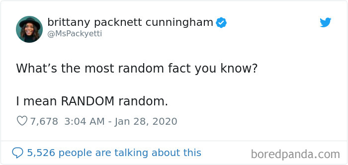Someone Starts A Twitter Thread On The Most Random Facts And 35 People  Deliver | Bored Panda