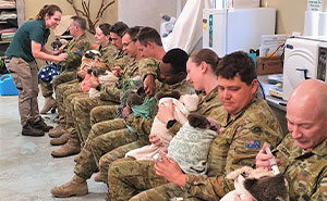 Australian Army Soldiers Spend Their Rest Time Caring For Koalas Affected By The Bushfires