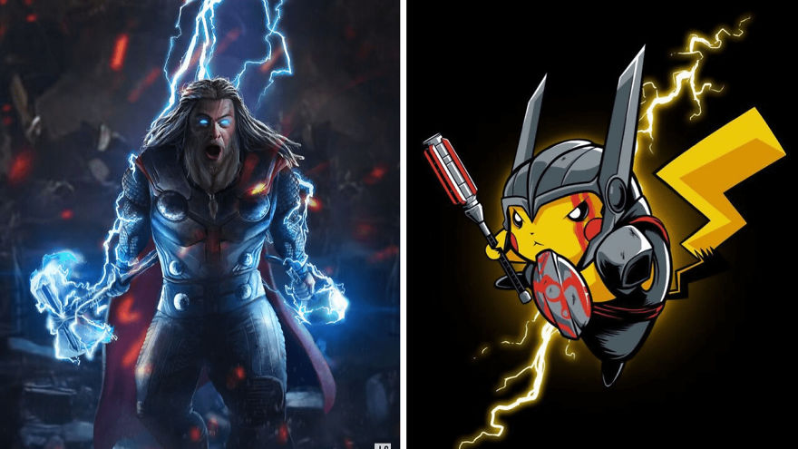 Superhero Characters As Pikachu Versions