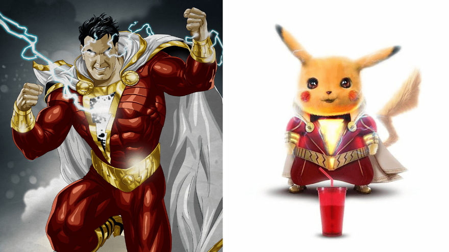 Superhero Characters As Pikachu Versions