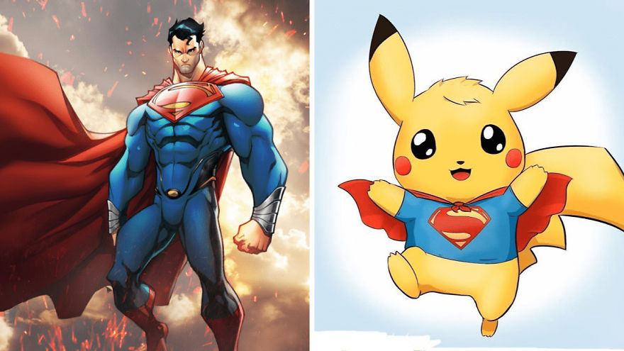 Superhero Characters As Pikachu Versions