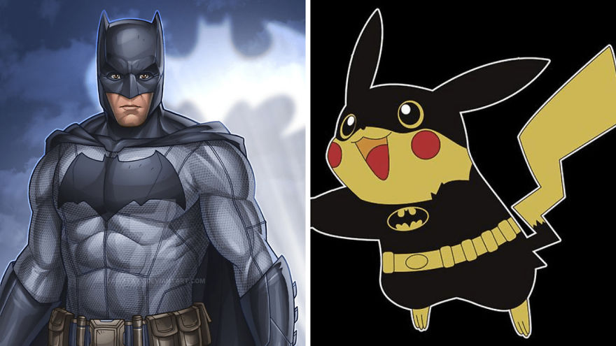 Superhero Characters As Pikachu Versions