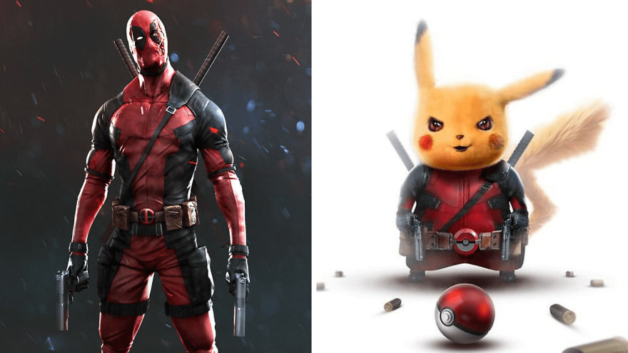 Superhero Characters As Pikachu Versions