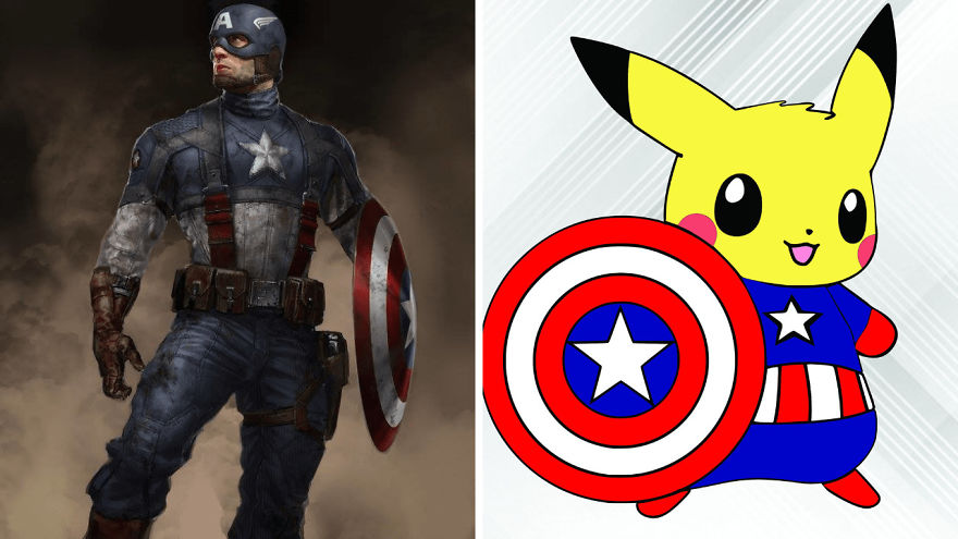 Superhero Characters As Pikachu Versions