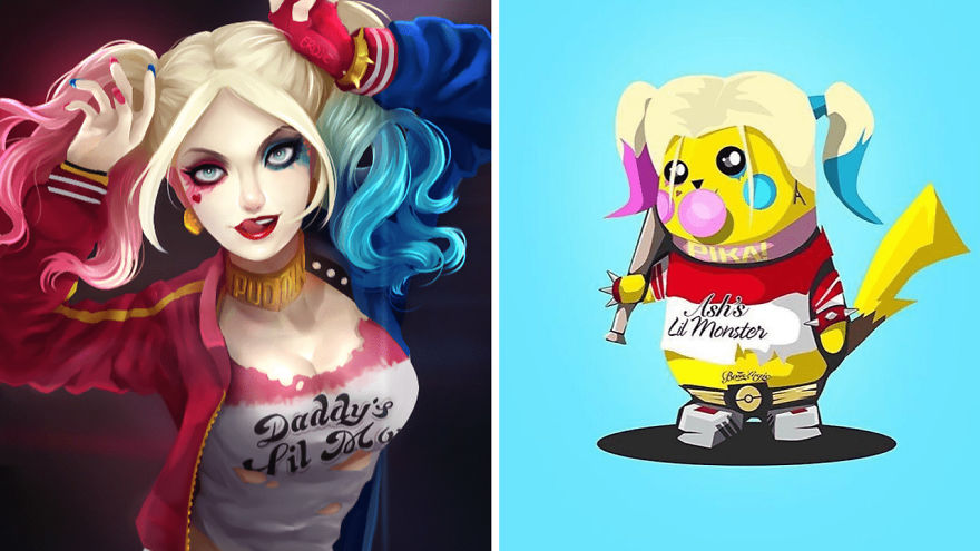Superhero Characters As Pikachu Versions