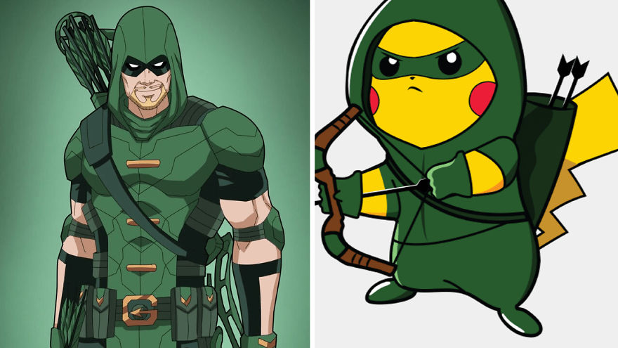 Superhero Characters As Pikachu Versions