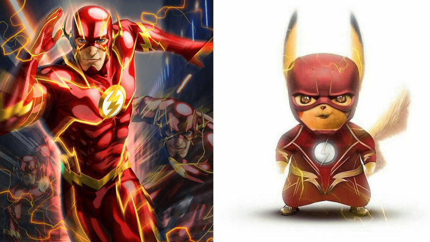Superhero Characters As Pikachu Versions