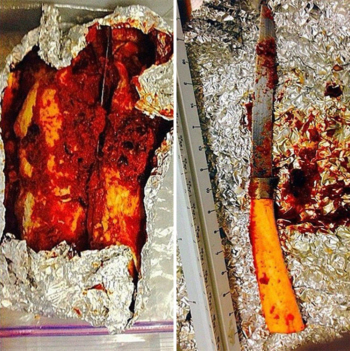 An 8.5” Knife Was Discovered Inside An Enchilada