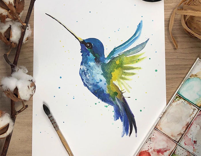 I Challenge Traditional Watercolor Styles By Creating These Paintings (41 Pics)