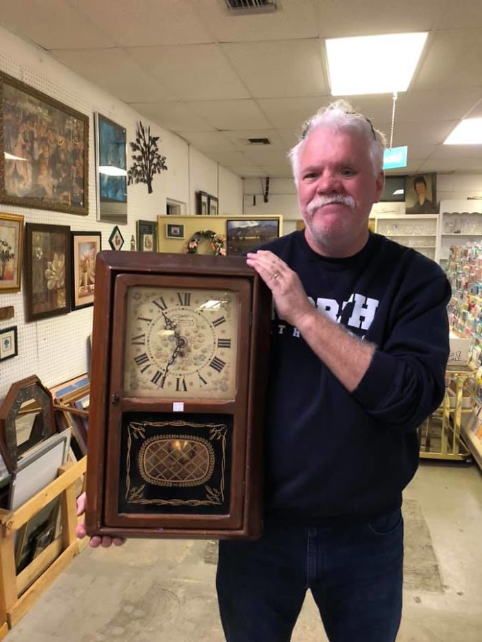 He Said We Had A Clock That He Thought Looked So Familiar, He Had Seen It Many Times And A Few Weeks Ago He Looked Inside The Clock And Saw His Mother’s Note