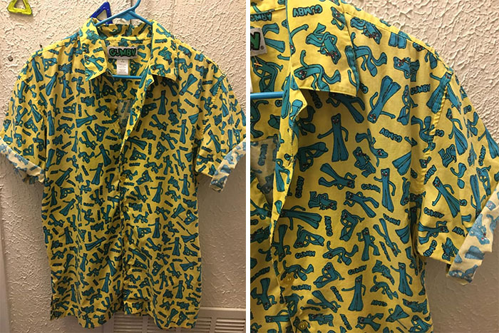 Get Ready To Die Of Envy... Today I Found A Gumby Shirt In Salvation Army For $3 In My Size! So, Eat Yer Hearts Out