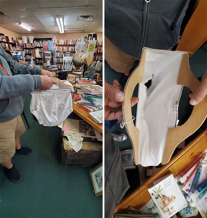 Because Who Doesn't Want An Underwear Purse. These Did Not Come Home With Me. Lol Found At The Montgomery Antique Mall In Fort Worth Tx