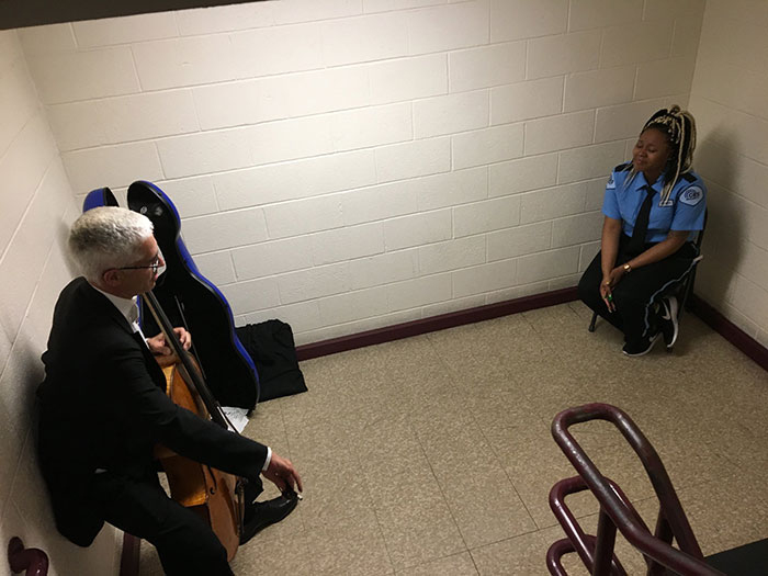 Seth Low Gave A Mini-Concert To The Security Guard Stationed In The Stairwell During The Actual Concert