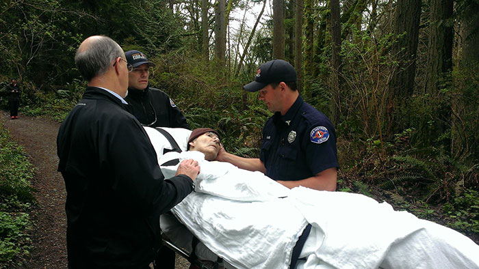 Firefighters Roll Dying 62-Year-Old Forest Ranger Through The Woods One Last Time