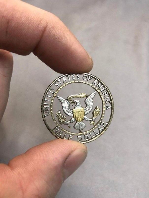 This hollowed out coin
