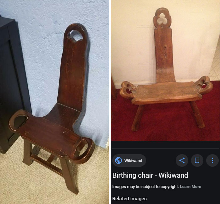 Dad Buys An Antique Chair For His Daughter, 2 Years Later Her Boyfriend Tells Her It's Actually A Birthing Chair