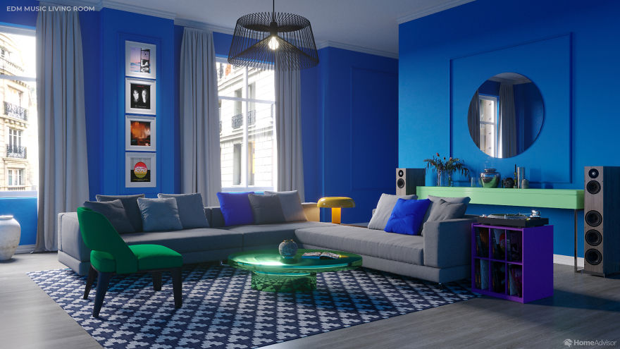 Designers Color A Room Based On A Music Genre, Described By People Who Can 'See Music's Colors'