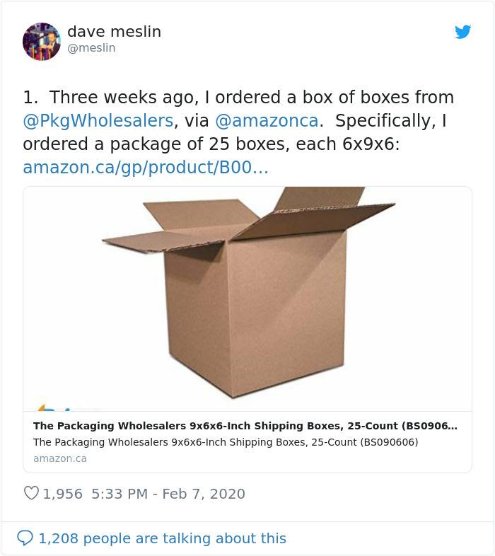 This Person’s Attempt To Order A Box Of Boxes From Amazon Fails So Badly, It Becomes A Meme
