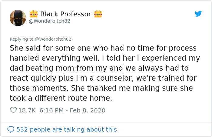 Woman Gets Followed Home By Three Strangers, Hugs This Black Guy And Asks Him To Help Her