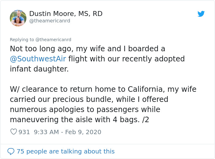 Couple Flies Home With Newly Adopted Baby And Passengers Decide To Throw Them An Impromptu Baby Shower
