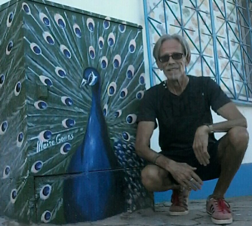 Street Art In Ferragudo, Algarve, Portugal Street Art In Ferragudo, Algarve, Portugal