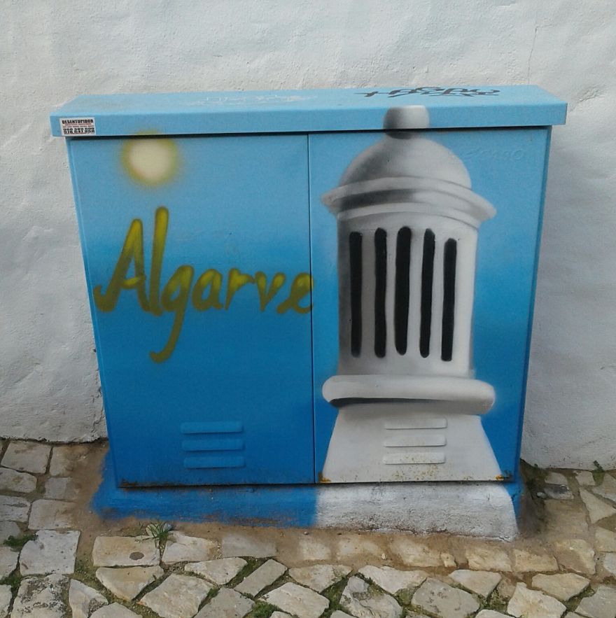 Street Art In Ferragudo, Algarve, Portugal Street Art In Ferragudo, Algarve, Portugal
