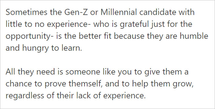 This Woman Hires A Gen-z Candidate With No Experience, Explains How She Made This Decision