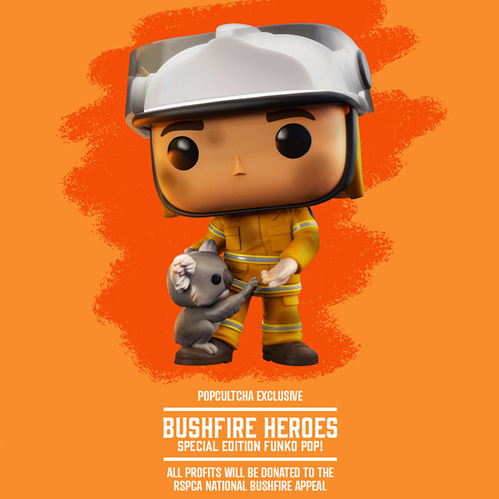 Australian Firefighters Honored With Their Own Funko Pop Figures To Raise Funds For Animals Impacted By Bushfires