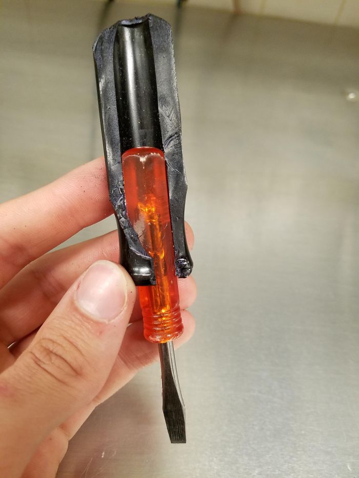 This Screwdriver Handle Has Another Handle Inside Of It