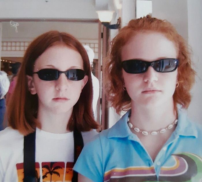 Mi hermana y yo en 2003