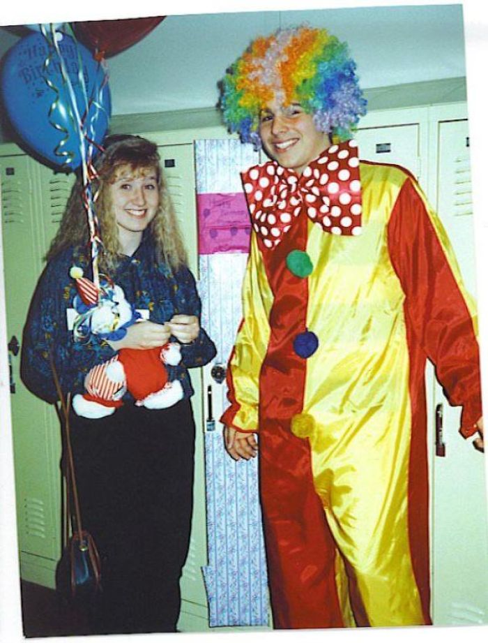 When I Was 14 I Was Dating A Girl From Another High School. I Decided To Surprise Her On Her Birthday By Dressing Up As A Clown And Busting Into Her Classroom Singing “Happy Birthday”. She Was Mortified! When The Dust Settled She Thankfully Realized The Thoughtfulness That Went Into The Gesture