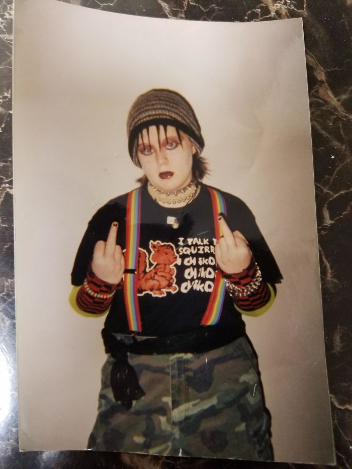 2002, Age 14. I Have No Idea What I Was Rebelling Against But I Was Going At It Hard