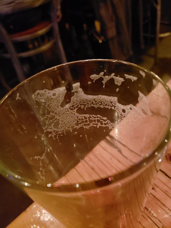 My Beer Foam Looks Like A Mouse Having A Beer At The Bar