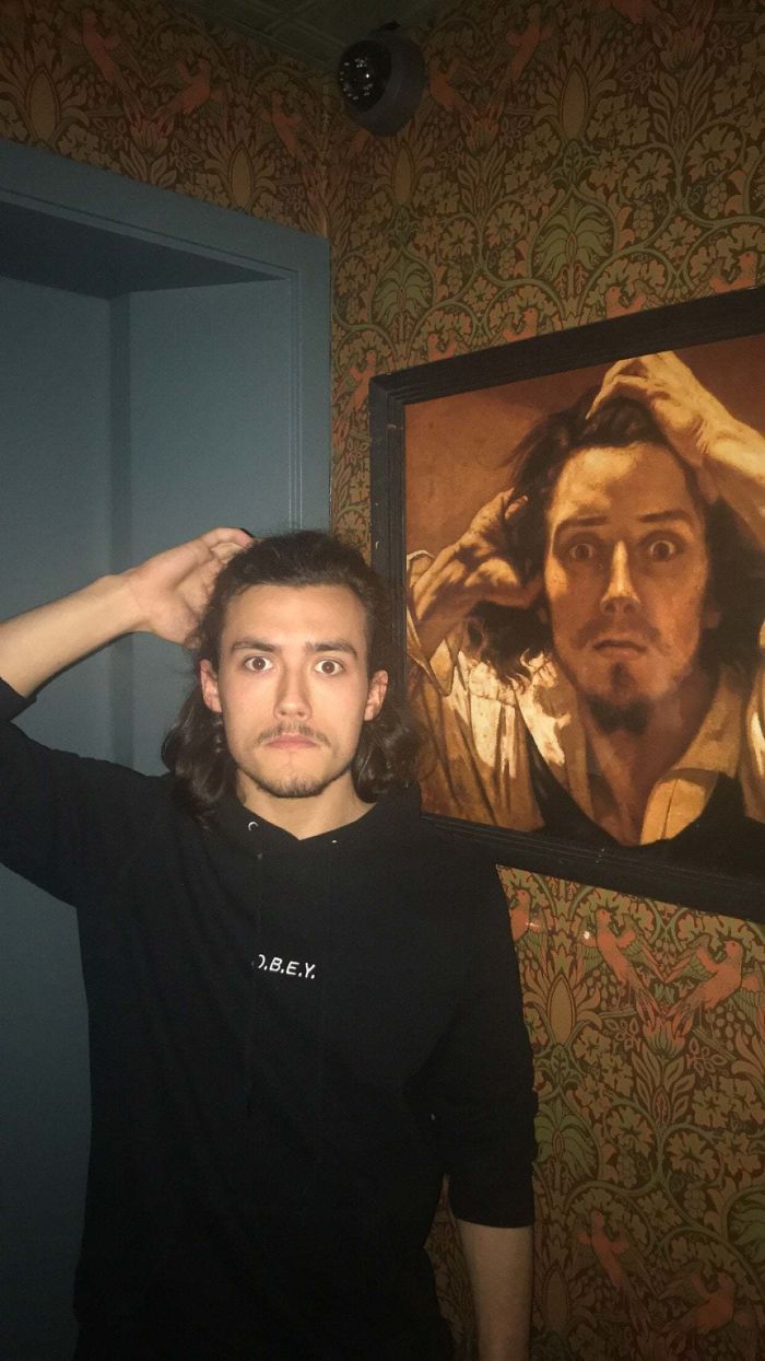 Friend Looks Exactly Like The Painting At A Bar