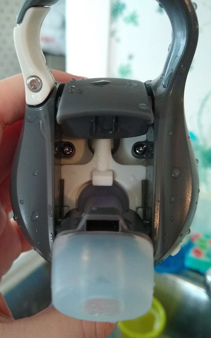 I Just Discovered A Sentient Warrior Living Inside The Top Of My New Water Bottle