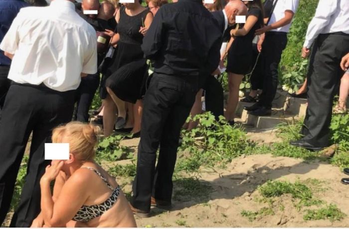 This Woman, Who Would Not Stop Sunbathing Next To A Funeral Even After Being Asked To Move Several Times