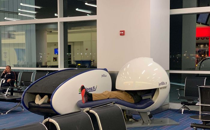 These Napping Pods Offered By JetBlue At JFK Airport