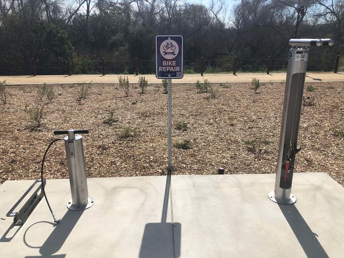 My Newly Renovated Park Has A Bike Repair Station