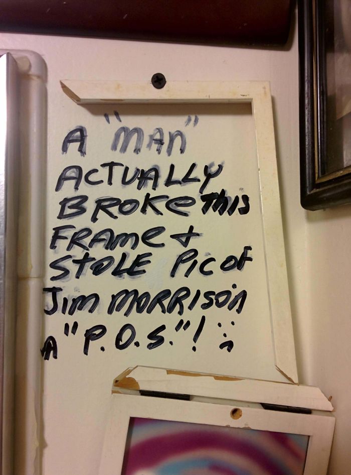 A Note Found In A Restaurant Bathroom