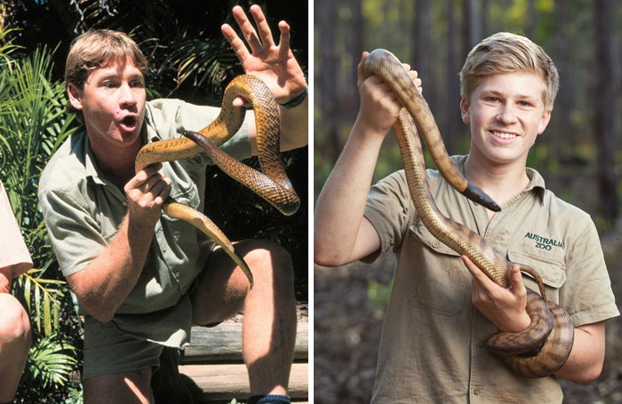 Robert Irwin Turns Heads With An Iconic Photo Recreation Where He Looks Exactly Like His Dad