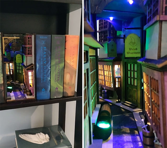 33 Bookshelf Inserts That Book, Harry Potter Bookcase Alley