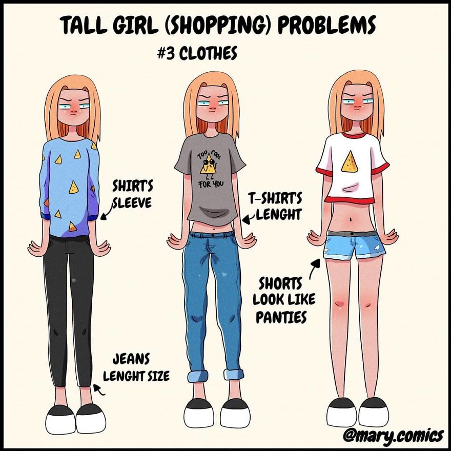 Boy two tall small short women against Here's why