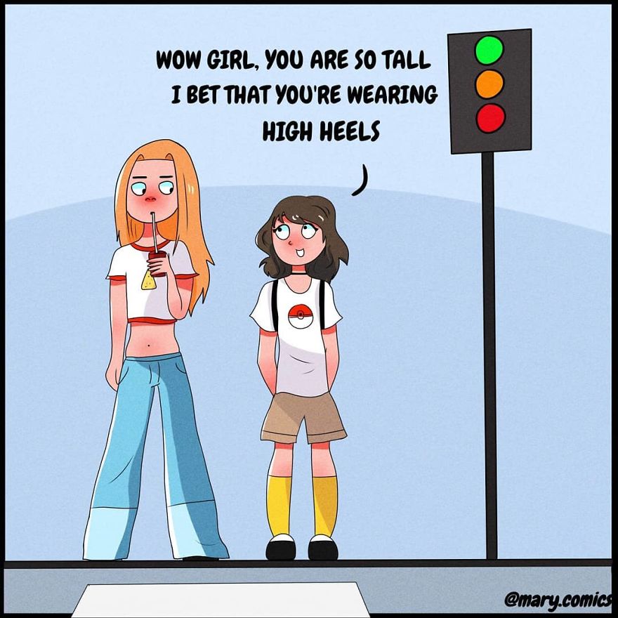 I’m 6 Feet Tall, Here Are My Problems That Only Tall Girls Will Understand (11 Comics)