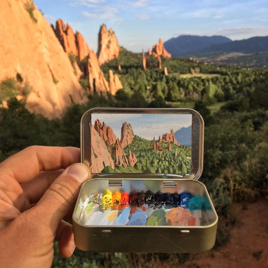 Artist Makes Amazing Mini Paintings In Cans Of Altoids