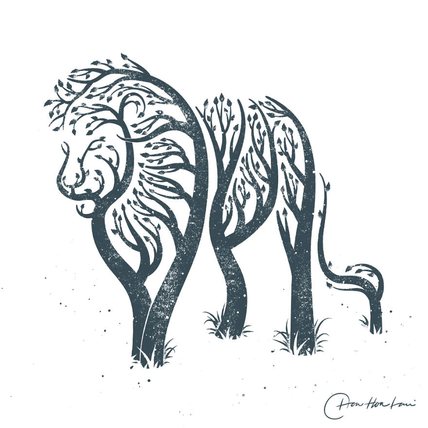 I Created A Tree Animal Illustrations To Help The Imagination Of Kids Run Wild