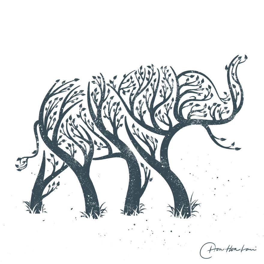 I Created A Tree Animal Illustrations To Help The Imagination Of Kids Run Wild