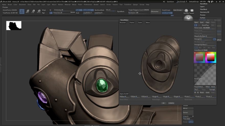 Incredibly Satisfying Timelapse Of Creating Thanos Gives Rare Look Into What It Takes To Make The Characters You See In Films (17 Pics + Video)