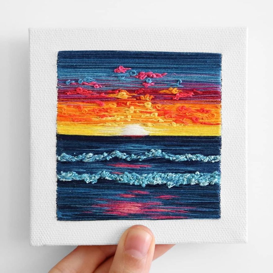 I Use Embroidery To Create Unique Landscapes