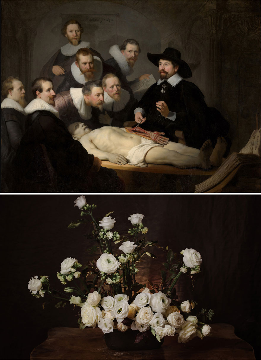 We Use Flowers To Recreate World-Famous Paintings (7 Pics)