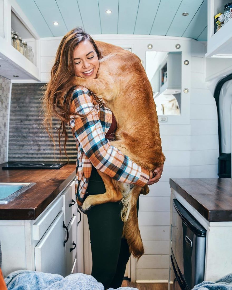 A Solo Female Traveler In A Converted Van With Her Puppy- Living On The Road Can Be An Incredible!